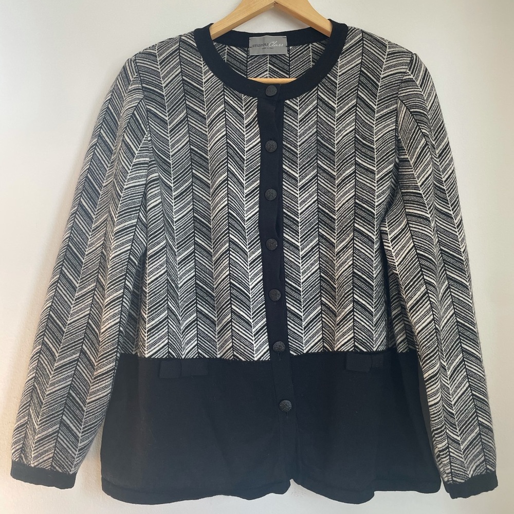 Stizzoli Class pattern black and white jacket